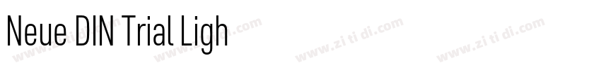 Neue DIN Trial Ligh字体转换